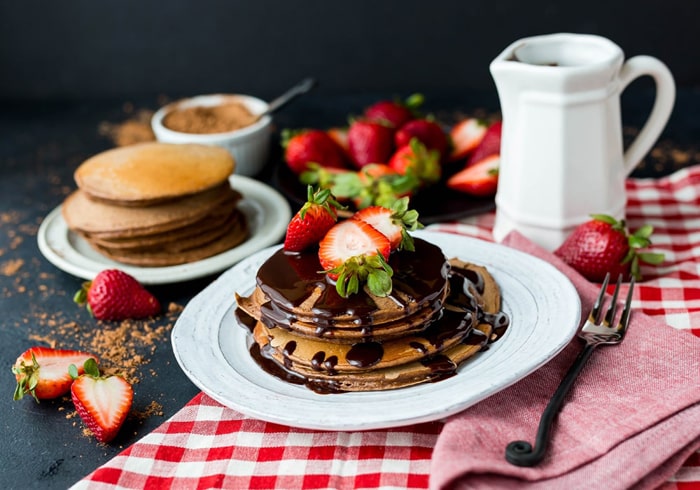Pancakes in Chocolate - Catered By Clink