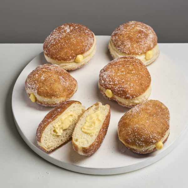 Vanilla custard doughnuts (6 pieces)